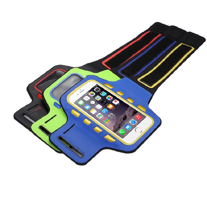 Velkoobchodní reflexní pásky Sportovní běh mobilní telefon Armband s LED světla pro iPhone 11 iPhone 12